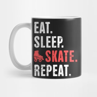 Eat. Sleep. Skate. Repeat. | Roller Skating Mug